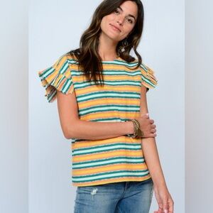 Ivy Jane Awning Stripe Top in size Small